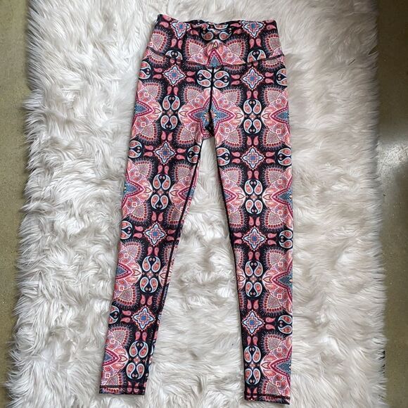 Mumuwu Black & Multicolored Boho Paisley Leggings (Size: Small) - Picture 2 of 11